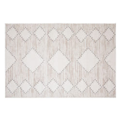 Tapis 120x170cm beige et gris foncé