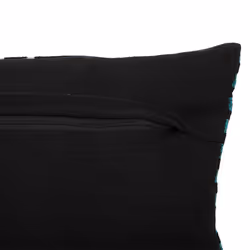 Coussin à rayures en tricot