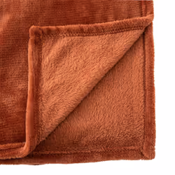 Plaid "Ollis" rose terracotta