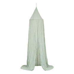 Ciel de lit "Lili" en gaze de coton vert