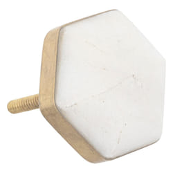 Lot de 2 Boutons de Meuble  Le Collectionneur  4cm Blanc