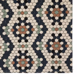 Tapis en coton imprimé 120x170 cm café