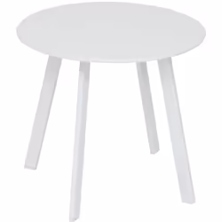 Parfaite pour compléter une installation extérieure, la table d'appoint de jardin ronde "SAONA" Hespéride conjugue simplicité ...