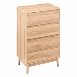 Commode 4 tiroirs Abana naturel 5five