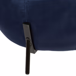 Pouf Velours Calabaza Bleu