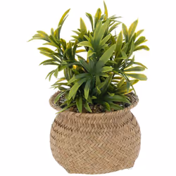 Vous souhaitez végétaliser un univers déco au style ethnique chic ? Cette plante artificielle Atmosphera a tous les atouts po ...