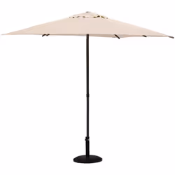 Indispensable pour profiter d'un coin d'ombre lors de journées ensoleillées, le parasol droit carré "SOYA" Hespéride allie mo ...