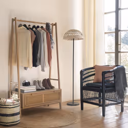 Fauteuil malawi noir MALEVIO