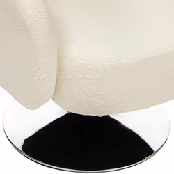 Fauteuil en bouclette blanc "Edith"