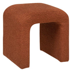 Pouf "Sevi" en bouclette 41x35cm