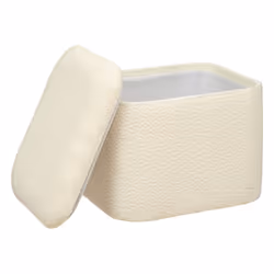 Set de 2 poufs en bouclette "Dani"