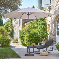 Hesperide - Parasol droit rond Sisko blé 2,7m - Hespéride