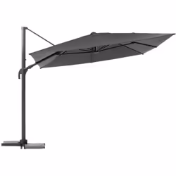 Offrez à votre extérieur un confort optimal et une protection sur-mesure avec le parasol déporté carré Melhia de la marque He ...