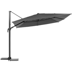Hesperide - Parasol déporté carré Melhia anthracite - 3 x 3 m - Hespéride