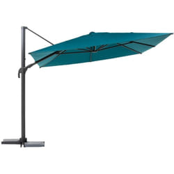 Hesperide - Parasol déporté rectangulaire Melhia bleu canard - 4 x 3 m - Hespéride