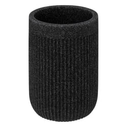 Gobelet Brosse à Dents Design Onyx 7cm Gris Ardoise