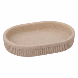 Porte Savon - Design - Onyx - 13cm - Polyrésine - Couleur Sable