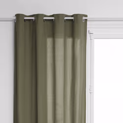 Rideau 135X240 coton - kaki