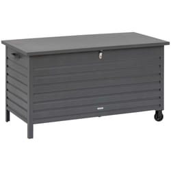 Hesperide - Coffre de rangement Menango graphite 150 x 73,5 x 83 cm en aluminum traité époxy - Hespéride