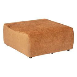 Pouf en velours "Mavuno" camel