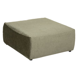 Pouf en velours vert cèdre "Mavuno"
