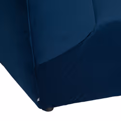 Module d'angle en bouclette "Kiona" - bleu