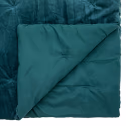 Dessus de Lit en Velours JIL Bleu canard 240X260