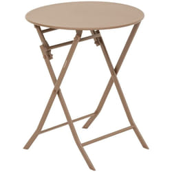 Hesperide - Table de jardin pliante ronde Greensboro bronze 2 places - Hespéride