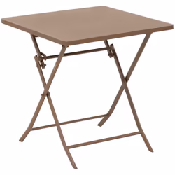 Particulièrement adaptée aux petits espaces, la table de jardin pliante carrée "GREENSBORO" Hespéride est un incontournable d ...