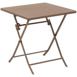 Hesperide - Table de jardin pliante carrée Greensboro bronze en acier - Hespéride