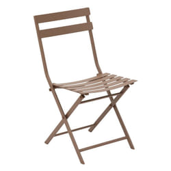 Hesperide - Chaise pliante Greensboro bronze en acier traité en epoxy - Hespéride