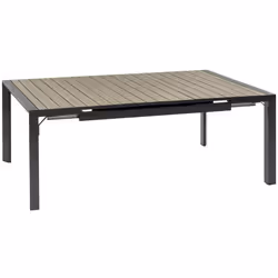 Moderne et esthétique, la table de jardin extensible carrée "ÉVASION" Hespéride est l'alliée des grandes tablées estivales !  ...