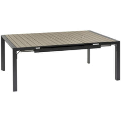 Hesperide - Table de jardin extensible Évasion en aluminium seigle & graphite traité époxy 10 places - Hespéride