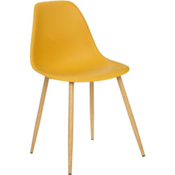 Chaise polypropylene Taho Jaune Moutarde Atmosphera