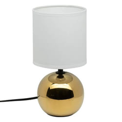 Atmosphera - Lampe Céramique Timéo H25cm Or Créateur D'Intérieur