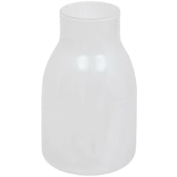 Vase en verre Dola H25cm blanc Atmosphera créateur d'intérieur
