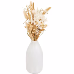 Idéale pour habiller une table, la composition fleurs séchées Atmosphera déposera une note romantique dans votre univers déco ...