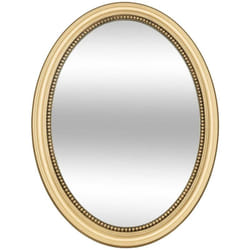 Atmosphera - Miroir rond moulure Victoria 53x40cm or créateur d'intérieur