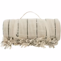 Vous recherchez un accessoire ethnique chic pour votre chambre ? Alors, le dessus de lit "Luisa" Atmosphera devrait combler v ...