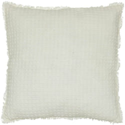 Coussin nid d abeille Widdy 45x45cm blanc ivoire Atmosphera créateur d'intérieur