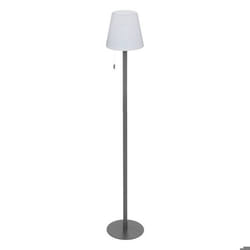 Lampadaire D'Extérieur Led Rechargeable Usb Base Acier Gris Foncé D 18 X L 105.5 Cm Atmosphera