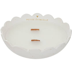 Atmosphera - Bougie parfumée dans un grand bol en céramique the floral, durée de combustion de 15 heures