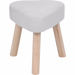 Description générale Le petit tabouret d'appoint Thena coloris ivoire de la marque Atmosphera allie élégance et praticité. Co ...