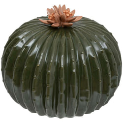 Atmosphera - Cactus déco céramique H15cm vert de gris créateur d'intérieur