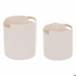Lot de paniers - Atmosphera - Tropical Boudoir - Multicolore - 35cm - Ethnique
