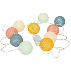 Atmosphera - Guirlande led 10 boules Oya pile L175cm multicolore créateur d'intérieur