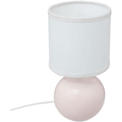 Atmosphera - Lampe céramique Timéo H25cm rose clair créateur d'intérieur
