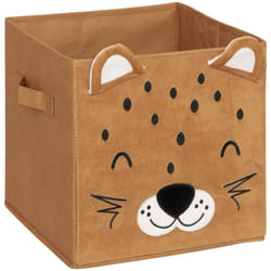 Atmosphera - Bac de rangement Joey velours 29x29cm créateur d'intérieur