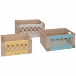 L'originalité du lot de 3 cagettes "Australie" Atmosphera for kids vous fera craquer ! Une allure naturelle Ces cagettes en b ...