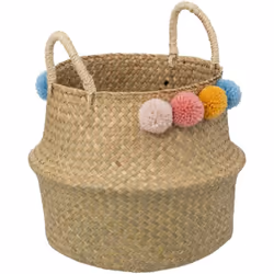Joli et pratique, le panier enfant pompons "Bulda" Atmosphera for kids vous aidera à ordonner les affaires de votre tout-peti ...